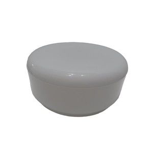 Vtg White Milk Glass  Art Deco round Ceiling Light shade 4×10" diameter Shcool